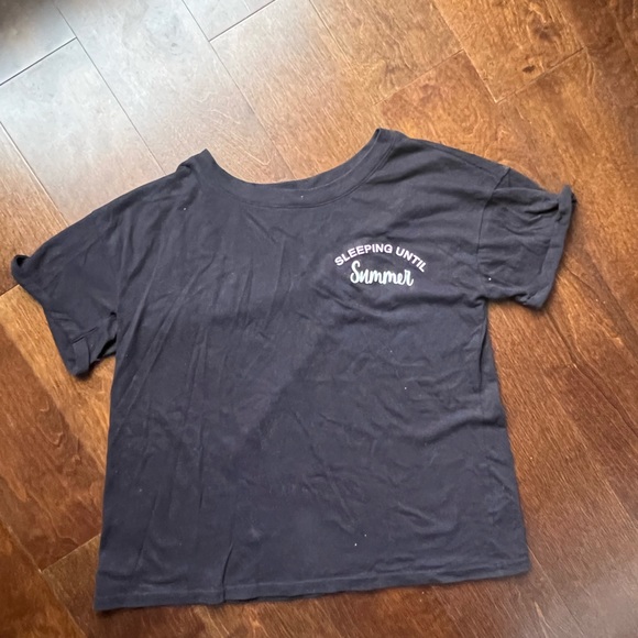 Sleeping Until Summer Purple & Black Heart Pajama Set - Picture 2 of 8